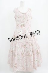 PINK HOUSE / ポストカードプリントノースリーブワンピース Free ピンク H-25-04-05-022-LO-OP-NS-ZH