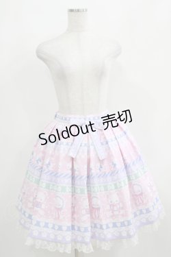 画像4: Angelic Pretty / Fancy Borderスカート Free ピンク H-25-04-05-024-AP-SK-NS-ZH