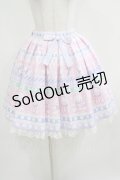 Angelic Pretty / Fancy Borderスカート Free ピンク H-25-04-05-024-AP-SK-NS-ZH