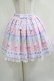 画像1: Angelic Pretty / Fancy Borderスカート Free ピンク H-25-04-05-024-AP-SK-NS-ZH (1)