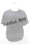 Jane Marple / Queen Aliceティーシャツ R ブラック H-25-04-06-036-JM-TO-KB-ZH