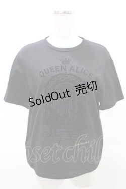 画像1: Jane Marple / Queen Aliceティーシャツ R ブラック H-25-04-06-036-JM-TO-KB-ZH