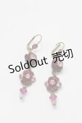 Michal Negrin / フラワーチャームピアス  ゴールド×ピンク H-25-04-06-007-LO-AC-KB-ZH