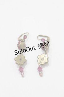 画像2: Michal Negrin / フラワーチャームピアス  ゴールド×ピンク H-25-04-06-007-LO-AC-KB-ZH