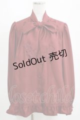 Enchantlic Enchantilly / ノーブルリボンタイブラウス M ボルドー H-25-04-06-1028-LO-BL-NS-ZH