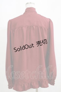 画像3: Enchantlic Enchantilly / ノーブルリボンタイブラウス M ボルドー H-25-04-06-1028-LO-BL-NS-ZH
