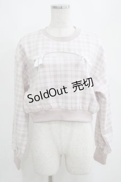 画像1: evelyn / ダブルリボンスウェット Free ピンク H-25-04-06-1030-LO-TO-NS-ZH
