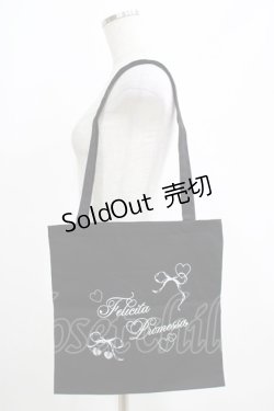画像1: evelyn / オリジナルトートバッグ  ブラック H-25-04-06-1033-LO-BG-NS-ZH