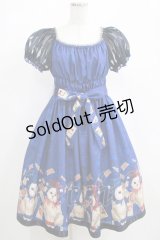 Enchantlic Enchantilly / トランプ ジョーカー キャットワンピース Free ブルー H-25-04-06-1004-LO-OP-NS-ZH