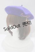 Enchantlic Enchantilly / ロゴプリントベレー  ブルー H-25-04-06-1044-LO-AC-NS-ZH