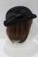 画像2: axes femme / リボン付ウールフェルトハット  ブラック H-25-04-06-1045-AX-AC-NS-ZH (2)
