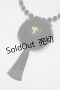Luxmira / 天使のファーチョーカーネックレス  ブラック H-25-04-06-1048-GO-AC-NS-ZH