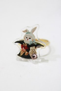 画像1: Enchantlic Enchantilly / Dolled Up Ring〜不思議の国のQueen cat 帽子屋のシルクハット〜 Free ゴールド H-25-04-06-1049-LO-AC-NS-ZH