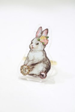 画像1: Enchantlic Enchantilly / Dolled Up Ring〜うさぎ〜 Free ゴールド H-25-04-06-1052-LO-AC-NS-ZH