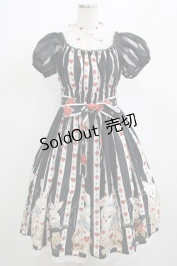 画像1: Enchantlic Enchantilly / 不思議の国のQueen Catワンピース Free ブラック H-25-04-06-1005-LO-OP-NS-ZH