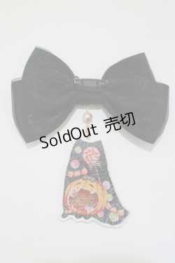 画像2: Enchantlic Enchantilly / おばけCatリボンブローチ  ブラック H-25-04-06-1057-LO-AC-NS-ZH