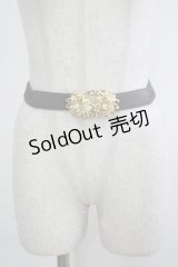 F&A / ローズモチーフバックルベルト Free グレー H-25-04-06-1080-LO-ZA-NS-ZH