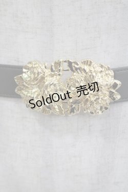 画像2: F&A / ローズモチーフバックルベルト Free グレー H-25-04-06-1080-LO-ZA-NS-ZH