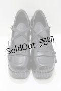 Me roir / サイドリボン合皮ローファー L ブラック H-25-04-06-1083-GO-SH-NS-ZH
