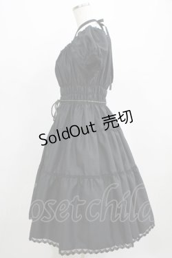 画像2: Enchantlic Enchantilly / 薔薇レース三段ティアード シャンタンワンピース Free ブラック H-25-04-06-1007-LO-OP-NS-ZH