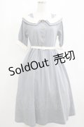 an another angelus / オフショルバイカラーワンピース Free BLUE GRAY H-25-04-06-1009-CA-OP-NS-ZH