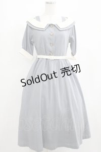 an another angelus / オフショルバイカラーワンピース Free BLUE GRAY H-25-04-06-1009-CA-OP-NS-ZH