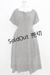 an another angelus / パイピング使いダブルクレリック衿ワンピース Free BROWN H-25-04-06-1010-CA-OP-NS-ZH