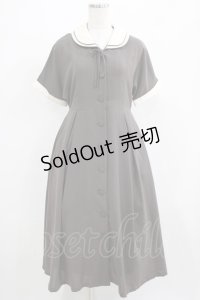 an another angelus / パイピング使いダブルクレリック衿ワンピース Free BROWN H-25-04-06-1010-CA-OP-NS-ZH