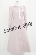 【SALE】Me roir / 配色ドーリーロングコート M ピンク H-25-04-06-1013-GO-CO-NS-ZT-C057