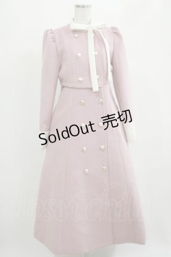 画像1: 【SALE】Me roir / 配色ドーリーロングコート M ピンク H-25-04-06-1013-GO-CO-NS-ZT-C057