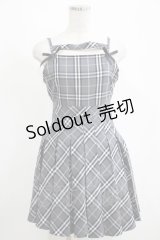evelyn / チェックプリーツワンピース Free グレー H-25-04-06-1015-LO-OP-NS-ZH