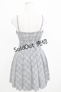 画像3: evelyn / チェックプリーツワンピース Free グレー H-25-04-06-1015-LO-OP-NS-ZH