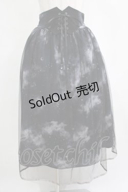 画像1: axes femme / テレスコーププリントスカート Free ブラック H-25-04-06-1019-AX-SK-NS-ZH