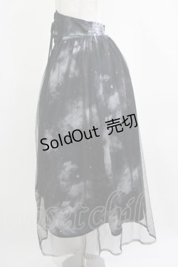 画像2: axes femme / テレスコーププリントスカート Free ブラック H-25-04-06-1019-AX-SK-NS-ZH