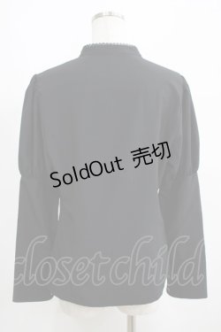 画像3: Kurumi Collaboration / リボンブラウス LL ブラック H-25-04-06-1023-GO-BL-NS-ZH