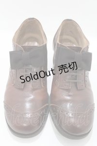Jane Marple / オペラリボンのウィングチップシューズ S ブラウン H-25-04-06-015-JM-SH-KB-ZH