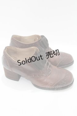 画像2: Jane Marple / オペラリボンのウィングチップシューズ S ブラウン H-25-04-06-015-JM-SH-KB-ZH