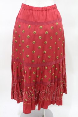 画像3: Jane Marple Dans Le Salon / Granny’s buttons tiered skirt  ローズ H-25-04-06-023-JM-SK-KB-ZH