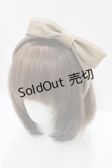 Jane Marple Dans Le Salon / レザーサテンリボンカチューシャ  アンティークゴールド H-25-04-06-004-JM-AC-KB-ZH