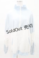 ACDC RAG / ドットネコジャージジャケット  ホワイト×パステルブルー H-25-04-06-030-PU-JA-KB-ZH
