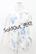 TRAVAS TOKYO / 昇華ジャージZIPジャケット  ホワイト H-25-04-06-031-PU-TO-KB-ZH