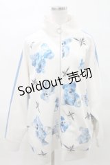 TRAVAS TOKYO / 昇華ジャージZIPジャケット  ホワイト H-25-04-06-031-PU-TO-KB-ZH