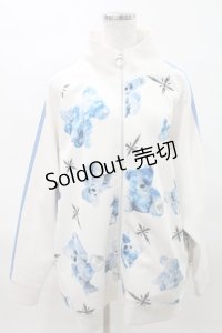 TRAVAS TOKYO / 昇華ジャージZIPジャケット  ホワイト H-25-04-06-031-PU-TO-KB-ZH