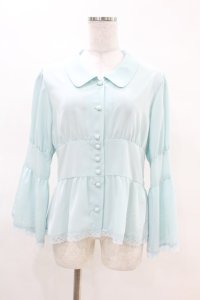 MILK / princessブラウス  サックス H-25-04-07-035-ML-BL-KB-ZT250