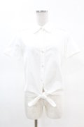 MILK / Milky'sシャツ  白 H-25-04-07-040-ML-BL-KB-ZH