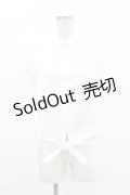 MILK / Milky'sシャツ  白 H-25-04-07-040-ML-BL-KB-ZH