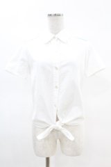 MILK / Milky'sシャツ  白 H-25-04-07-040-ML-BL-KB-ZH