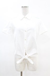 MILK / Milky'sシャツ  白 H-25-04-07-040-ML-BL-KB-ZH