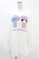 NieR Clothing / プリントSWEAT  2XL 白 H-25-04-07-043-PU-TO-KB-ZH