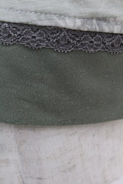 画像3: Rozen Kavalier / 刺繍レースプリントカットソー  緑 H-25-04-07-044-OO-TO-KB-ZH